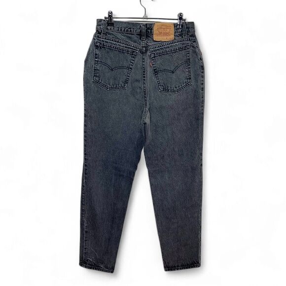 Vtg Levi's 505 Tapered Leg Jeans Gray 30 X 31 / Women's 14 80s Mom Jeans - Picture 1 of 10